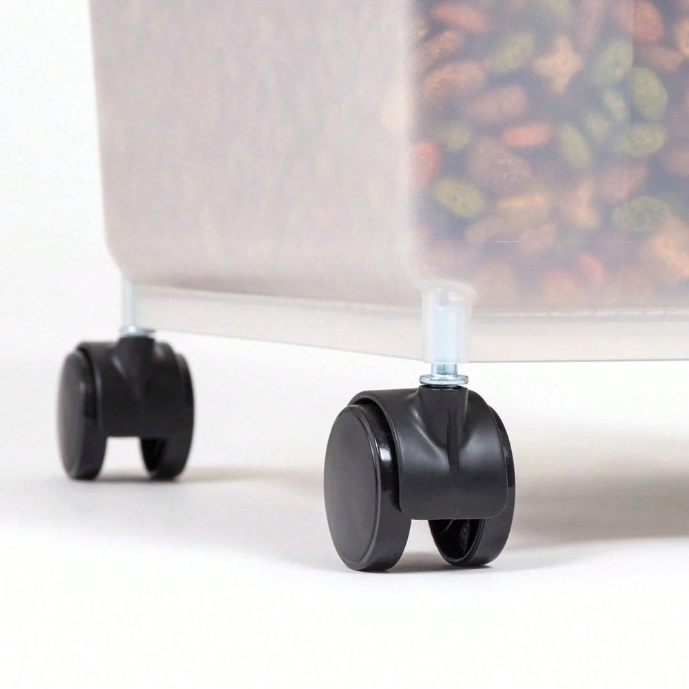 Transparent Plastic Storage Bu - огляд і ціна Food Storage With Wheels