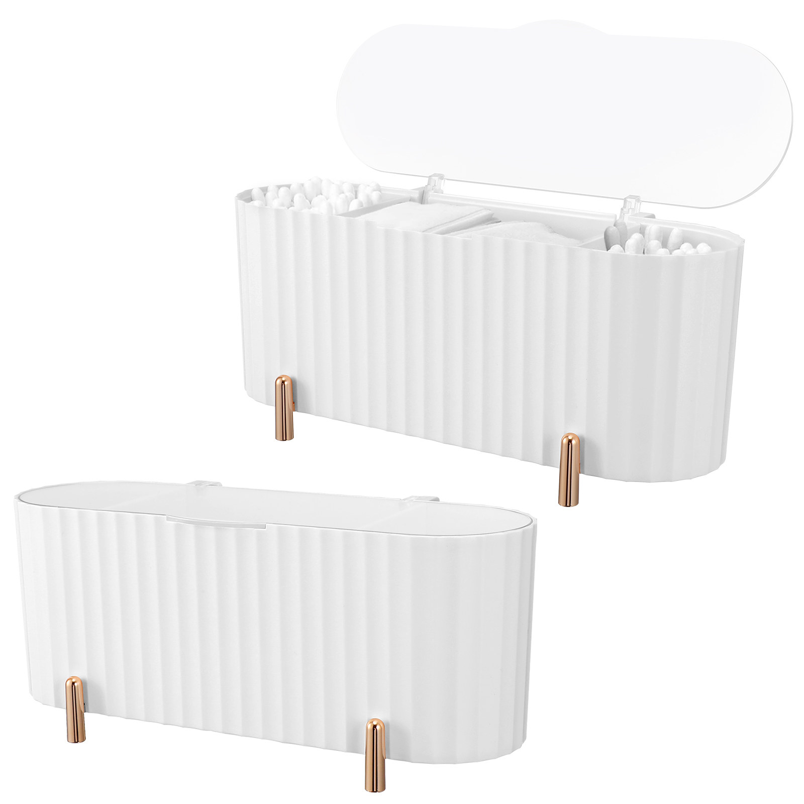 2Pcs Storage Box 3-Grid Makeup - огляд і ціна Egg Storage Holder