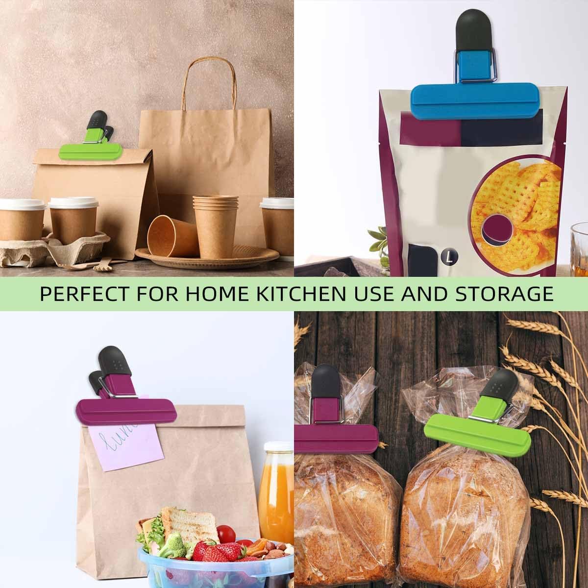 6pcs Seal Bag Clips Plastic He - огляд і ціна Food Storage Zip Lock Bags